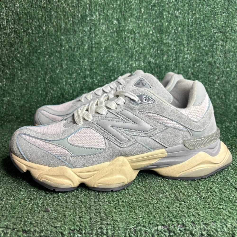 New Balance 9060 Suede Mesh Chunky Lifestyle Sneaker Granite Womens 9.5 Mens 8
